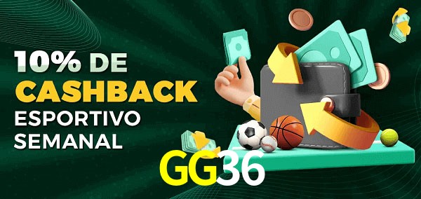 10% de bônus de cashback na GG36